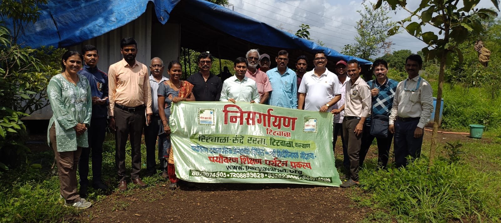 निसर्गायण टिटवाळा प्रकल्पाला आयुक्त अभिनव गोयल यांची सदिच्छा भेट