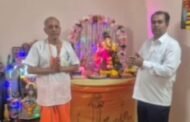 प्रभागातील घरगुती गणरायांचे देवानंद गायकवाड यांनी घेतले दर्शन